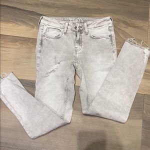 Grey Zara denim jeans skinny